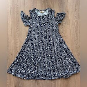 Style & Co Navy A-line Dress Size Small-Petite